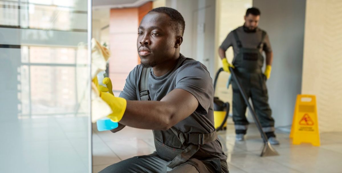 Commercial cleaning before and after